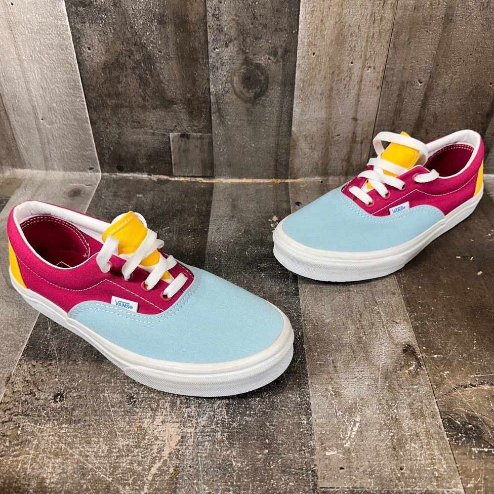 Vans Off The Wall Era Color Block Colorful Canvas Shoes 721356 Juniors 7